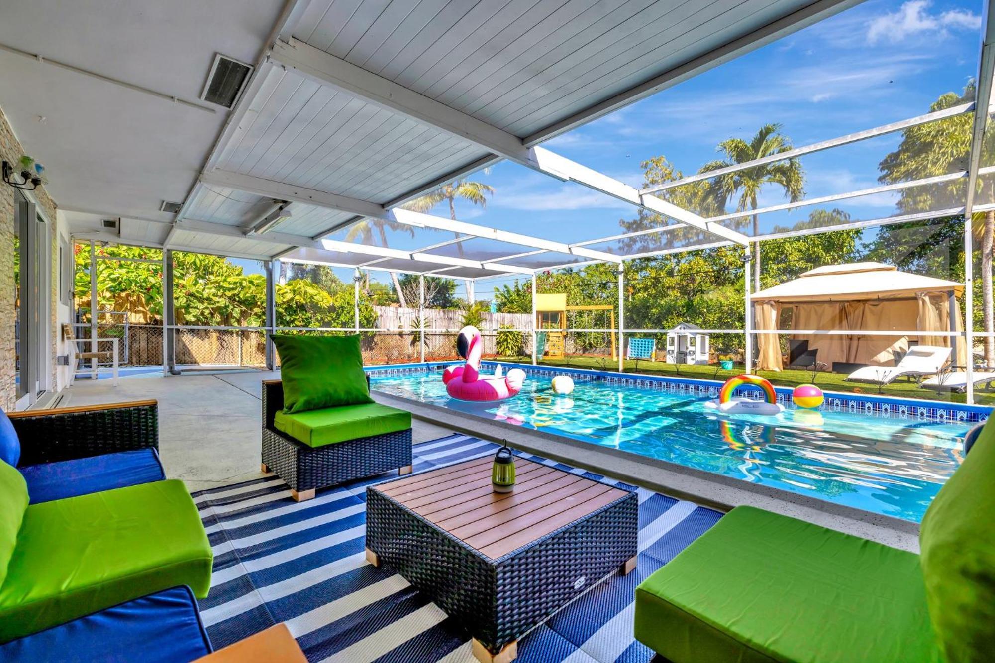 3bd Ft Lauderdale Xl Pool, Unique Playground, Bbq, Beach, Family Memories * Fort Lauderdale