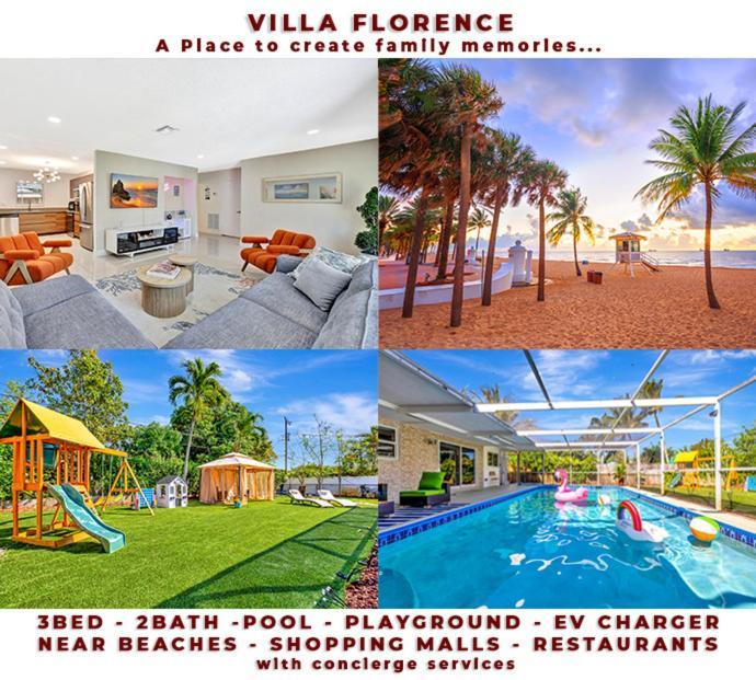 3bd Ft Lauderdale Xl Pool, Unique Playground, Bbq, Beach, Family Memories Holiday home *